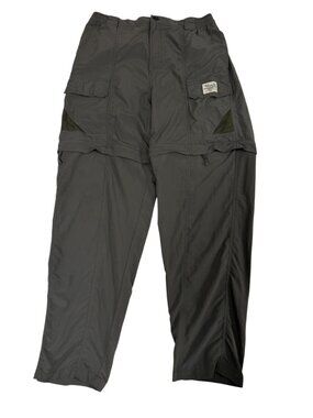 Bimini Bay Men's L Convertible Cargo Pants Zip-Off olive Fishing Utility